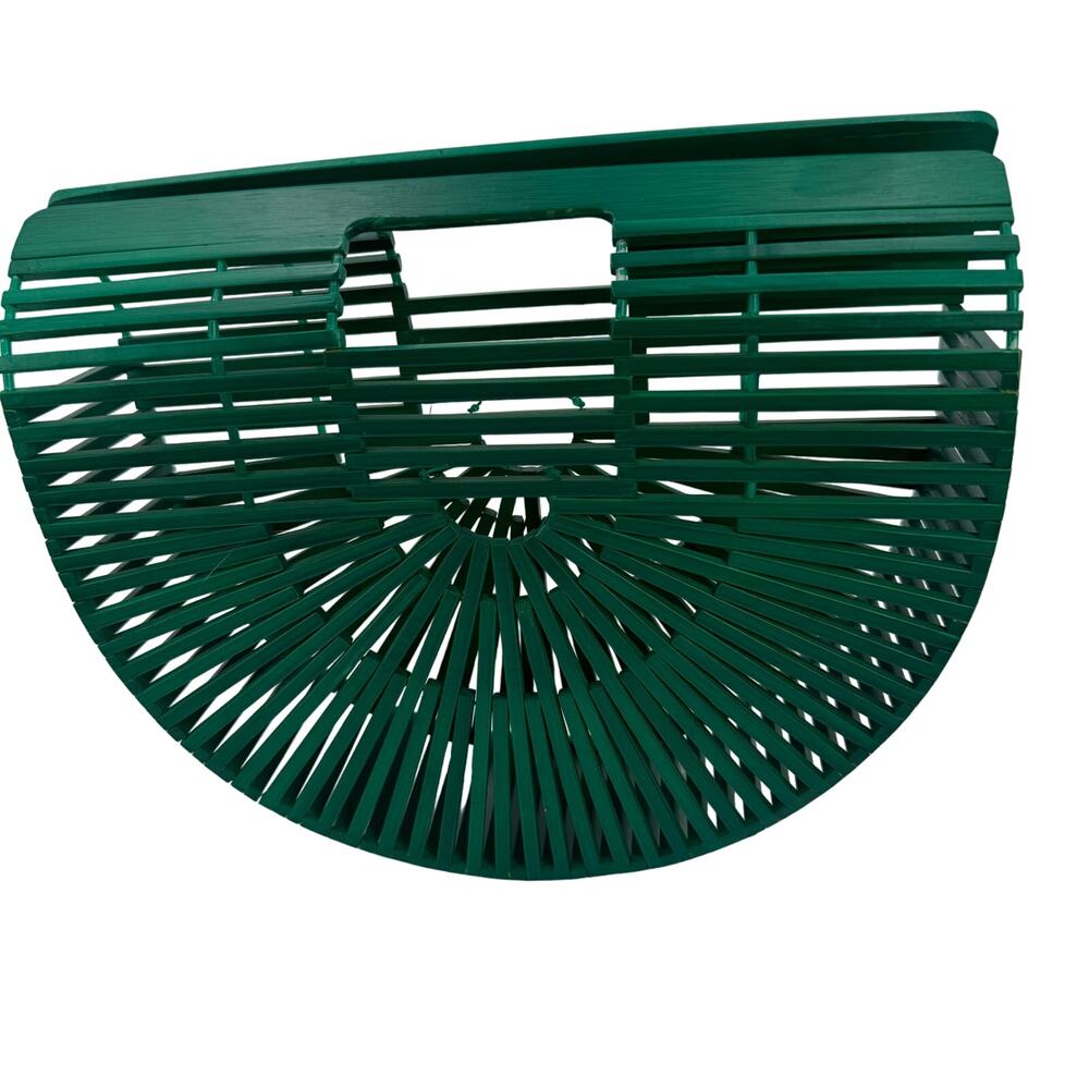 NWT Green Bamboo half moon handbag